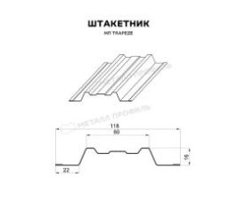 Штакетник металлический