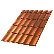 Металлочерепица МЕТАЛЛ ПРОФИЛЬ Ламонтерра X (AGNETA-03-CopperCopper-0.5)