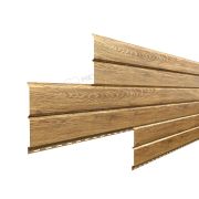 Софит МЕТАЛЛ ПРОФИЛЬ Lбрус-15х240 (ECOSTEEL_T-01-ЗолотойДуб-0.5)