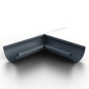 Угол желоба внутренний МЕТАЛЛ ПРОФИЛЬ Foramina Freeze D125 Grey