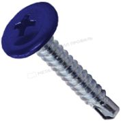 Саморез 4,2х16 RAL 5002 (ультрамарин) с прессшайбой со сверлом