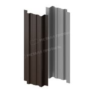 Штакетник металлический МЕТАЛЛ ПРОФИЛЬ LАNE-T 16,5х99 (VALORI-20-DarkBrown-0.5)
