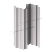 Штакетник металлический МЕТАЛЛ ПРОФИЛЬ LАNE-T 16,5х99 NormanMP (ПЭ-01-9006-0.5)