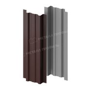 Штакетник металлический МЕТАЛЛ ПРОФИЛЬ LАNE-T 16,5х99 (VikingMP E-20-8019-0.5)