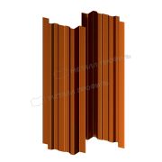 Штакетник металлический МЕТАЛЛ ПРОФИЛЬ LАNE-T 16,5х99 (AGNETA-03-CopperCopper-0.5)