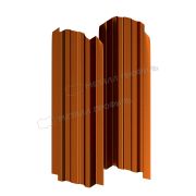 Штакетник металлический МЕТАЛЛ ПРОФИЛЬ LАNE-O 16,5х99 (AGNETA-03-CopperCopper-0.5)