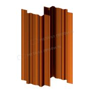 Штакетник металлический МЕТАЛЛ ПРОФИЛЬ TRAPEZE-T 16,5х118 (AGNETA-20-CopperCopper-0.5)