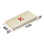 LOGICPIR Slope-3,4% (K) СХ/СХ 1200х600х50-90 (упак, 8 плит, 5,7600 кв.м)