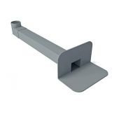 ПВХ воронка парапетная 65х100 мм, длиной 550 мм, с отводом Ø100 мм