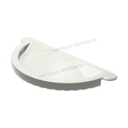 Заглушка желоба МЕТАЛЛ ПРОФИЛЬ GRANDSYSTEM D125 Ral 9010