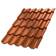 Металлочерепица МЕТАЛЛ ПРОФИЛЬ Трамонтана-ML (AGNETA-20-CopperCopper-0.5)